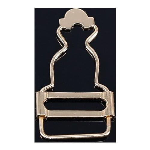 32*57mm Gold Tone Plated Metal Belt Buckle For Bags Clothes Belt Sewing Hooks Clips Sewing Accessories 50piece/K383