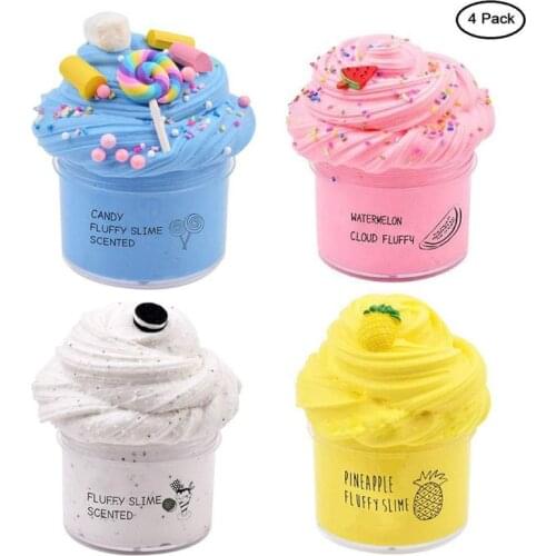 4Pcs Butter with Candy Watermelon and Pineapple Super Soft and Non-Sticky Birthday Gifts