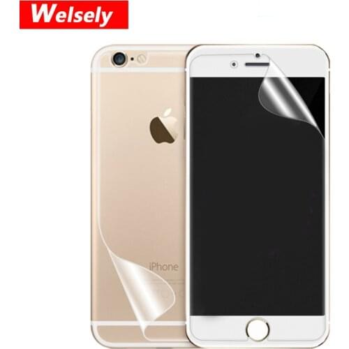 5pcs HD Clear Front LCD Screen Protector Back Cover Protective Pet Film For iphone 6 s 6s plus Shield ecran Mobile Accessories