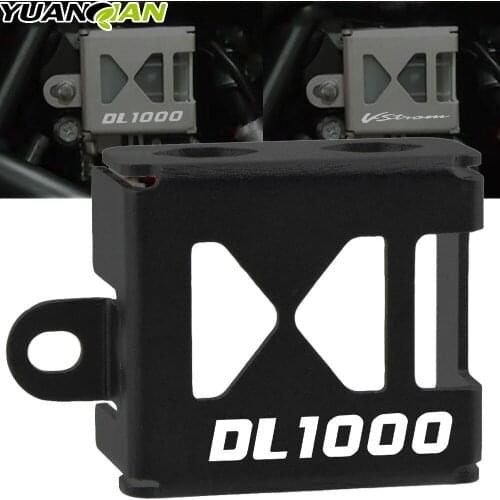 For SUZUKI DL1000 V-Strom 1000 DL 2014-2019 Motorcycle Rear Brake Reservoir Cup Cap Guard Oil Tank Cover Ptotector DL1000 logo