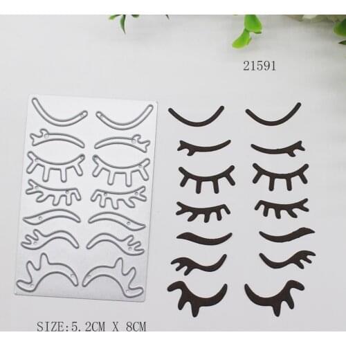 Eyes Eyelashes Metal Cutting Die Carbon Steel Material Oval DIY Scrapbook Album Card Decoration Craft Paper