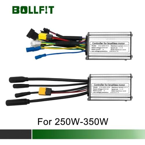 BOLLFIT Controller Electric Bicycle KT Kunteng 36/48V 14A for 250W Motor 6 Mosfets Motor Waterproof Connector Plug