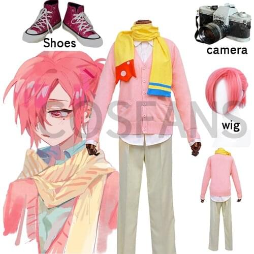 Anime Jibaku Shounen Toilet bound Hanako kun Mitsuba Cosplay Costume Full Set Academy Uniform Cardigan Full set Wigs and shoes