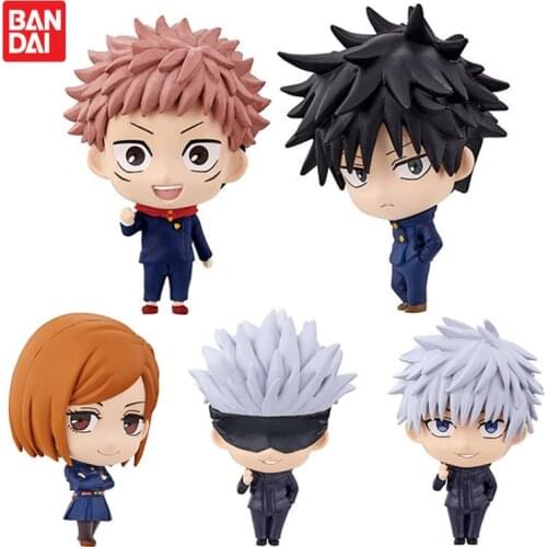 Bandai Gashapon Jujutsu Kaisen SD Gacha Doll Itadori Yuji Fushiguro Megumi Kugisaki Nobara Model Anime Figure Toys for Kids