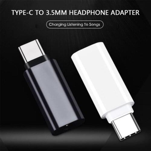 Mini Alloy Audio Adapter Type-C to 3.5mm Converter Earphone Cable Portable Earphone Audio Earphone Adapter Support Smart Phone