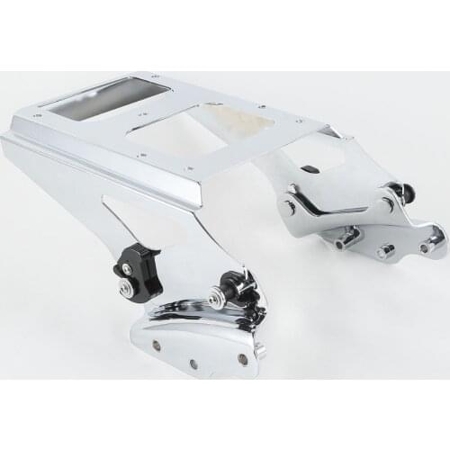 Motorcycle Chrome 4 Point Docking Kit Pack Luggage Rack For Harley Tour Pak Touring Road King Electra Glide 2009-2013