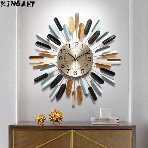 Wall Clock Modern Design Large 3D Clock Watch Metal Modern Design Wall Clock Home Decor Wall Clock iving Room Bedroom 918209047