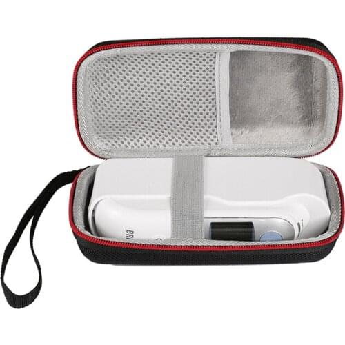 New Travel Portable EVA Case Protective Storage Portable Handle Bag Headset Pouch forBraun ThermoScan 7 IRT6520