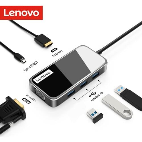 Lenovo Original USB HUB C HUB to Multi USB 3.0 HDMI Card Reader Adapter Dock Accessories USB-C Type C Splitter For iPad Pro 12.9