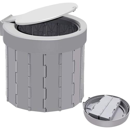 Portable Folding Toilet Travel Toilet Car Toilet Bucket Toilet Seat with Cover for Camping/Boat/Hiking/Beach