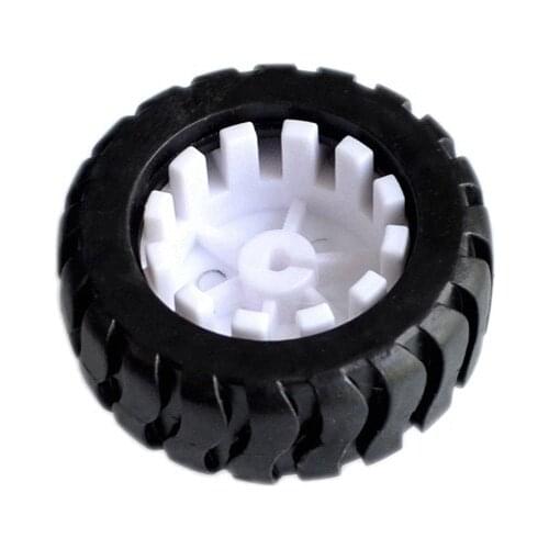 2pcs/lot 43MM D Rubber Wheel Suitable with N20 Motor D Shaft Tire Car Robot DIY Toys Parts Trolley model wheels