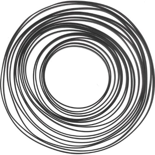 Replaced Turntable Belt Rubber Flat Drive Belt for Record Player Walkman DVD CD-ROM Repeater 4mm Wide