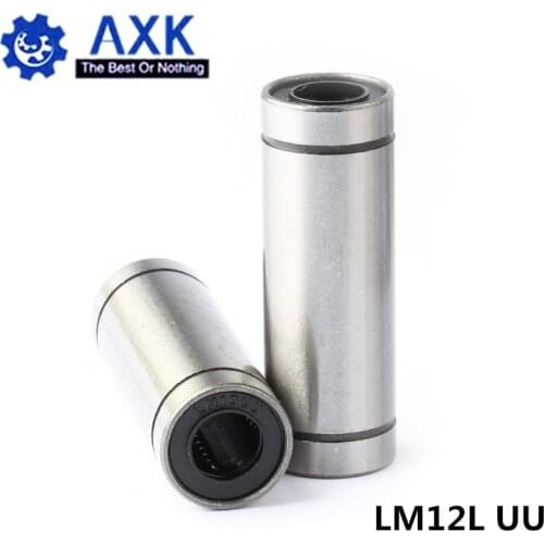 4pcs/lot Free Shipping LM12LUU long type 12mm linear ball bearing CNC parts for 3D printer