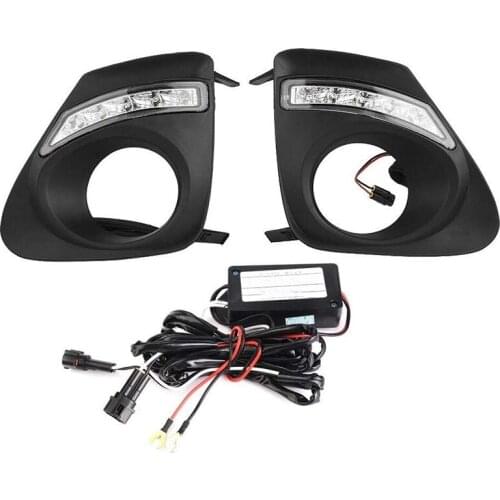 LED Daytime Running Lights for Toyota Corolla 2010 2011 2012 2013 DRL Fog Lamp Cover Light