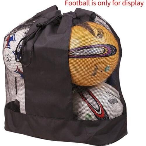 Oxford Cloth Volleyball Basketball Sack Soccer Single Shoulder Sports Equipment Adjustable Strap Mesh Ball Bag Undeformable