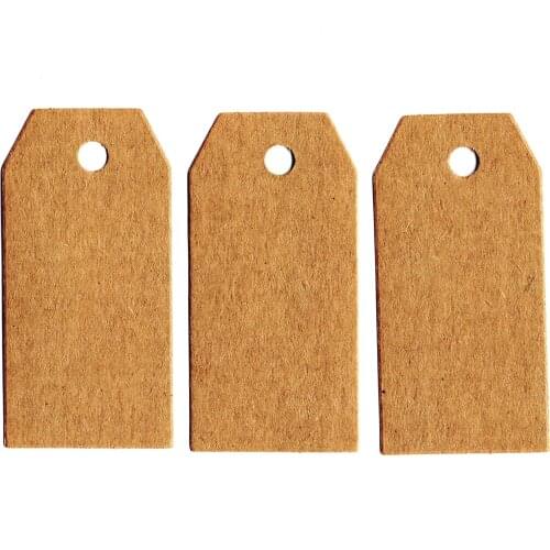 45x90mm Kraft Paper Packaging Hang Tags handicraft Tag Wedding/Birthday Party Candy Boxes ornament for Cosmetics Labels 200/SET