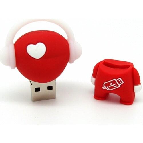 Usb flash drive red love heart music boy pendrive 4GB/8GB/16GB/32GB usb2.0 stick mini computer gift disk cle usb