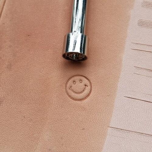 Advanced steel Smiley shape Hand-work unique design leather working tools carving punches stamp craft tools