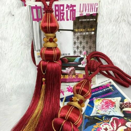 2pcs/lot Hand-made Weave Ball Curtain Tieback Strap Drapes Holder Rope Tie Back Home Decor Curtain Accessories Borla Para Colgar