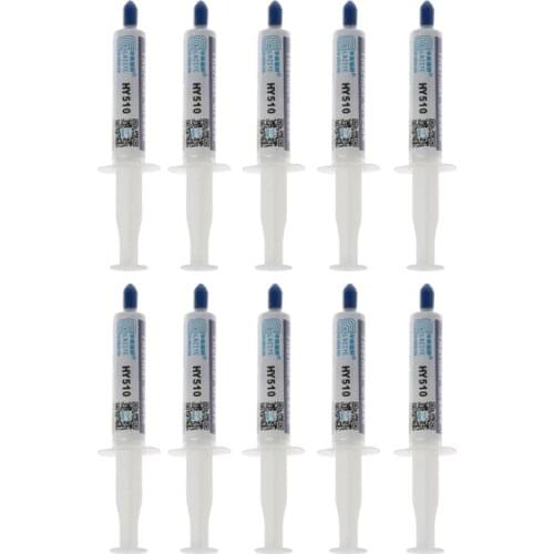 10Pcs/Set HY510 Thermal Grease Compound Silicone CPU Heat Sink Cooling Paste