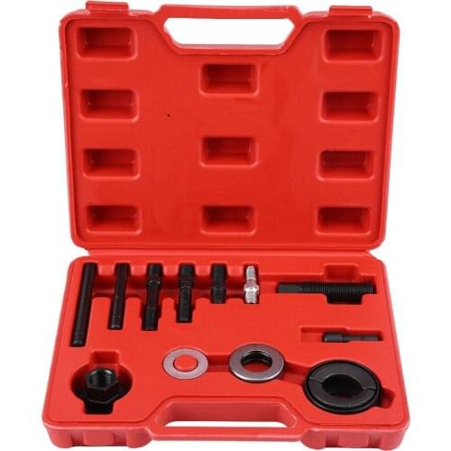13 pcs Car Power Steering Alternator Pump Pulley Puller Remover Disassembly Installer Tool Alloy Steel Car Tools