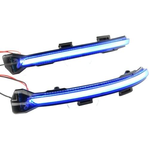 2Pcs For VW Golf 7 MK7 7.5 GTI R Sportsvan Touran L II LED Dynamic Turn Signal Blinker Repeater Side Mirror Indicator Light