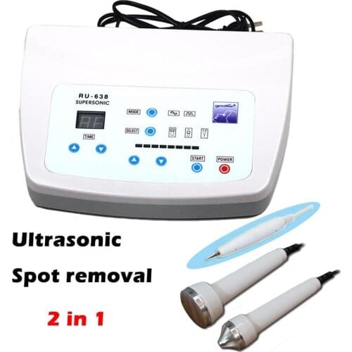2 In 1 Ultrasonic Spot Removal Supersonic Device Micro Plasma Freckle Removal Pen Facial Beauty Mole Tattoo Removal Machine