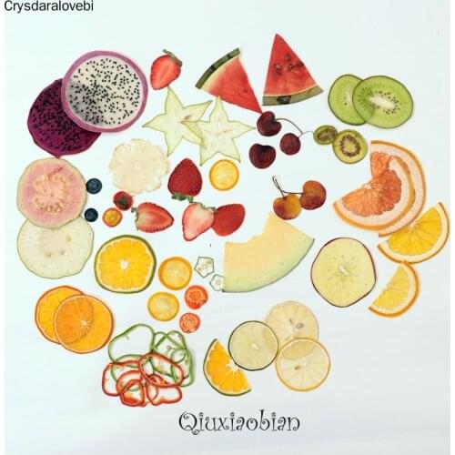 20pcs Dried Pressed Mixed Fruits Slices Plant Herbarium For Exopy Jewelry Photo Frame Phone Case Bookmark Postcard Making