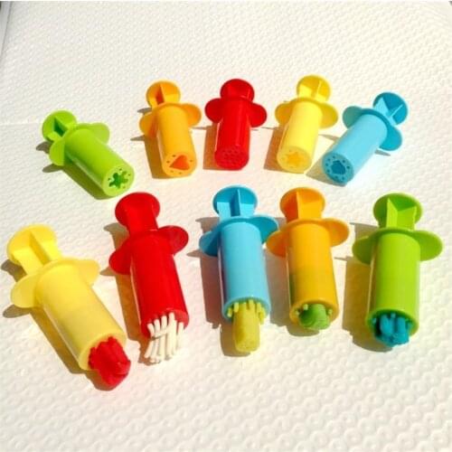 5 Pcs Plasticine Mold Modeling Clay Kit For Child Creative DIY Plastic PlayDough Set Tools Kid Cutters Moulds Play Dough Toy