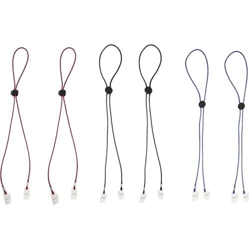 6pcs Flexible Napkin Clips Landyard Bib Eating Towel Holder String Adjustable String Chains Hold Your Napkin in Secure Place