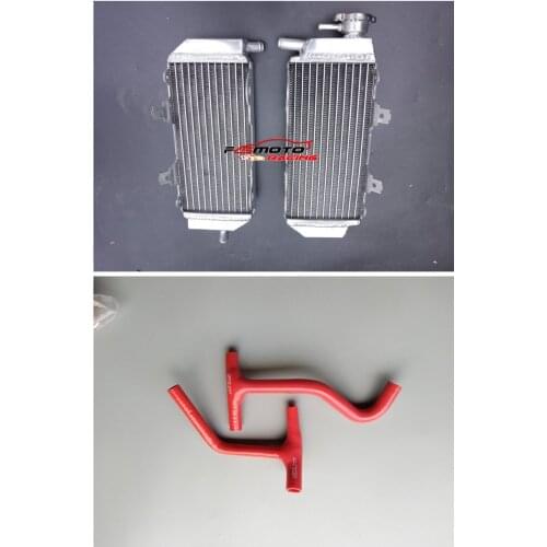 Brand New Aluminum Radiator for HUSQVARNA TC449 TE449/TE511 TXC449/TXC511 2011-2013 & Silicone Hose