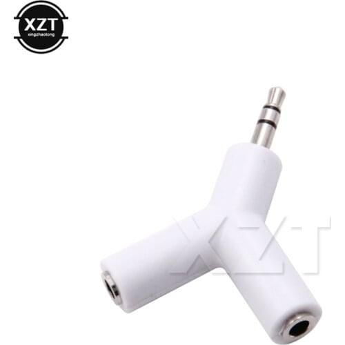 Audio Splitter Y Jack Male to 2 Female 3.5mm Stereo Cable Adapter for Earphone Headphones Mobile phone PC MP3 MP4 Smartphone