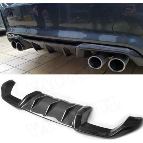 For M2 Carbon Fiber Rear Bumper Exhaust Diffuser Lip Spoiler for BMW 2 Serie F87 M2 Coupe 2 Door 2016 2017 2018 FRP