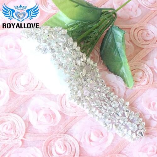 30Pcs Sparkle Rhinestone Applique Bridal Wedding Accessories Strass Crystal Applique Sewing On Waist Belt Motif Patch Tear Drop