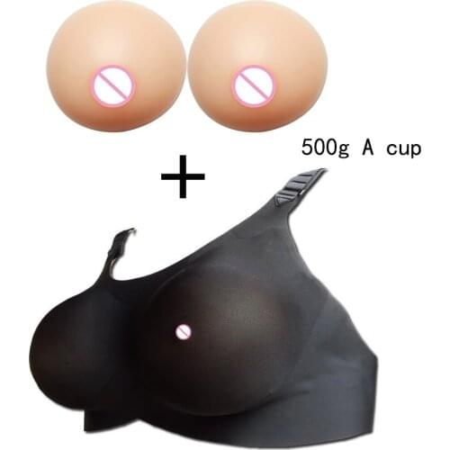 A Cup Bra+ Insert Silicone Forms Forms Seamless Sexy Bra Pads False Boobs Underwear Full Cup Fake Boobs Tits For Cross Dress