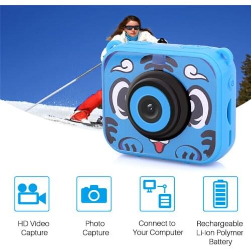 Kids Selfie Camera Waterproof Digital Cameras Camcorder Birthday Gifts