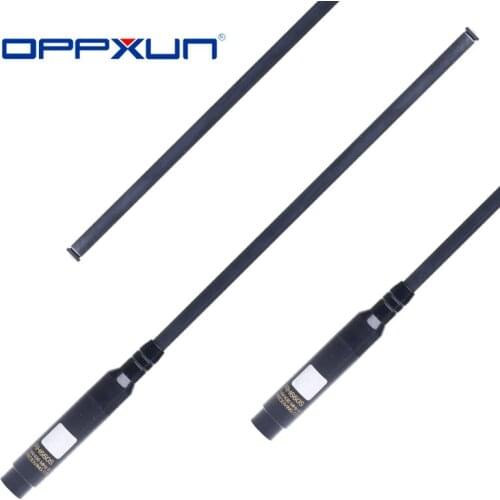 OPPXUN 1Pcs RH-660S SMA- Male High Gain Dual Band 144/430MHz Telescopic Antenna for Yaesu VX-1R VX-2R VX-3R VX-5R Two-Way Radio