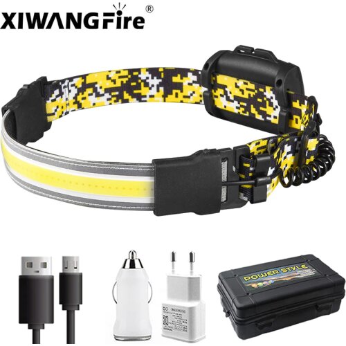 USB Rechargeable Headlight Built-in Battery Work Maintenance Outdoor Auto Repair Headlight Light and Light 2021new Running Light