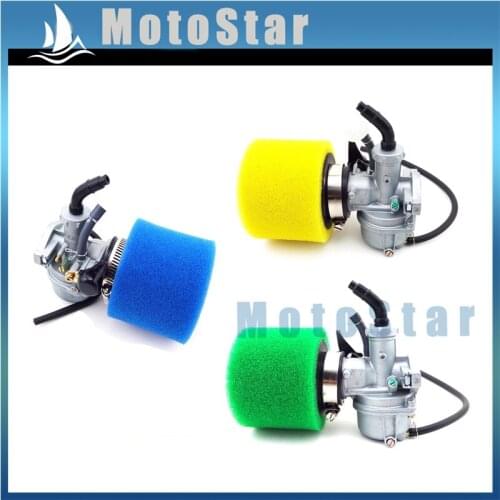 22mm Carb Carburetor + 38mm Air Filter For 110cc 125cc Engine Chinese Off Road Pit Pro Dirt Trail Bike ATV Quad Go Kart Buggy