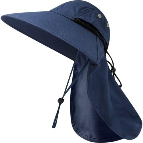 Outdoor UV Protection Flap Cap Wide Brim Water Resistant Lightweight Neck Cover Sun Hat Camping Fishing Accessories