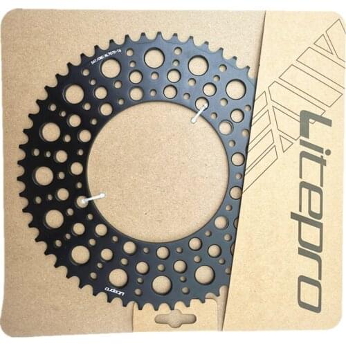 Litepro New Starry Sky Chainring 130BCD 54/56/58T Crankset Folding Bicycle Alloy Chainwheel For Brompton Bike Parts