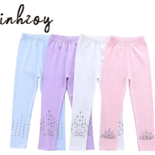 Girls Soft Cotton Stretchy Ballet Gymnastics Dance Pants Kids Yoga Workout Fitness Leggings Children Ballet Leggings Trousers
