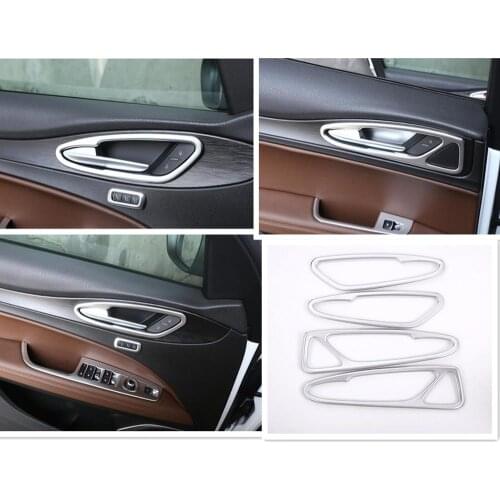 For Alfa Romeo Stelvio 2017 Door Handle Frame Cover Trim Accessories Car-styling ABS Chrome Interior