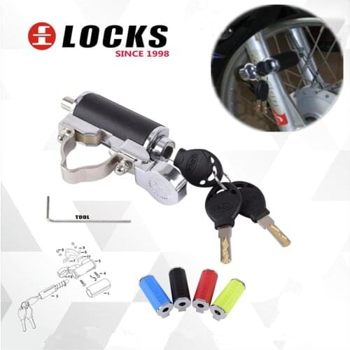 New 2019 motorcycle bicycle Scooter shock absorber anti-theft lock Motorbike security lock 4 colors