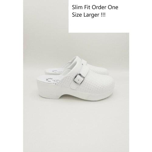 New 2021 Orthopedic Slippers Sandals High QualityWomen Sabo Wedge Heel White Slippers Nurse Slippers Cook Slippers Hospital