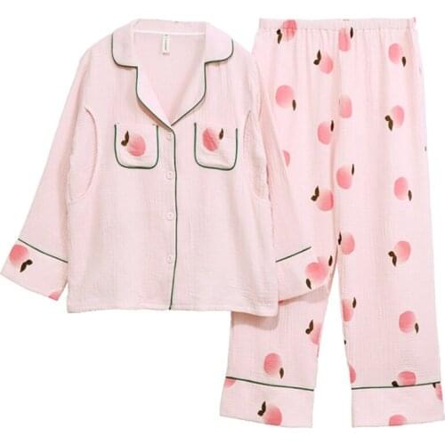 New summer gauze confinement clothes, comfortable, sweat-absorbent, breathable, thin pajamas for pregnant women