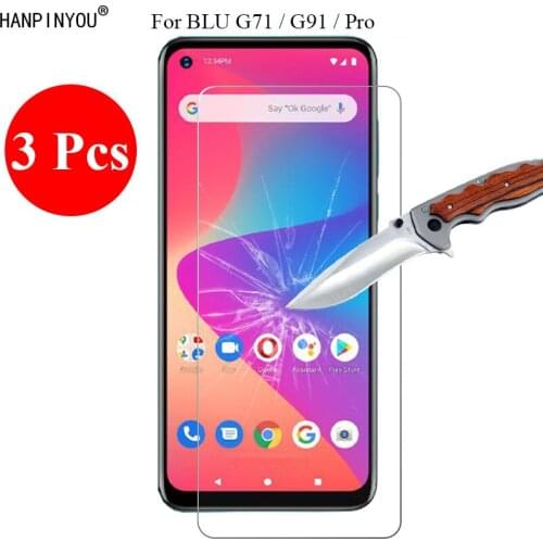 3 Pcs/Lot New 9H 2.5D Tempered Glass Screen Protector For BLU G71 / G91 6.5" Protective Film + Clean Tools