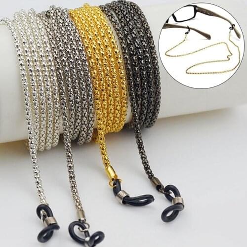 New Design Fashion Style Sunglasses Lanyard Strap Necklace Metal Eyeglass Glasses Chain Cord Reading Glasses Strap Hot Sale