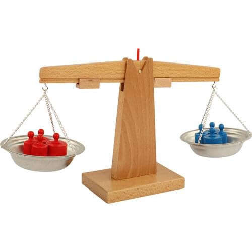Montessori Balance Weights Sensory Educational Teaching Toys Sensorial Exercises Games for Preschool Toys kids