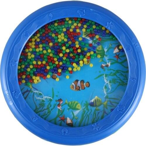 Ocean Wave Bead Drum Gentle Sea Sound Musical Educational Toy Tool for Baby Kid Child